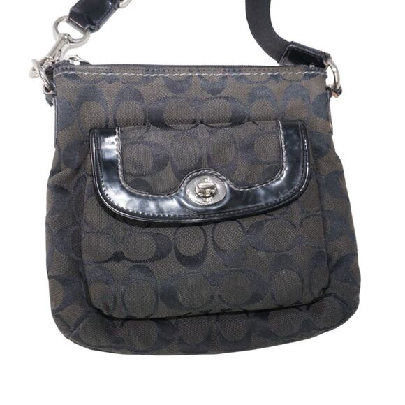 Coach Black Monogram Logo Crossbody Bag - Picture 2 of 6